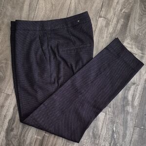 Sz 4 H&M Women's Navy Polka Dot Dress Pants